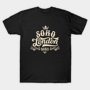 London Soho, London Soho Schriftzug, London Soho Style T-Shirt